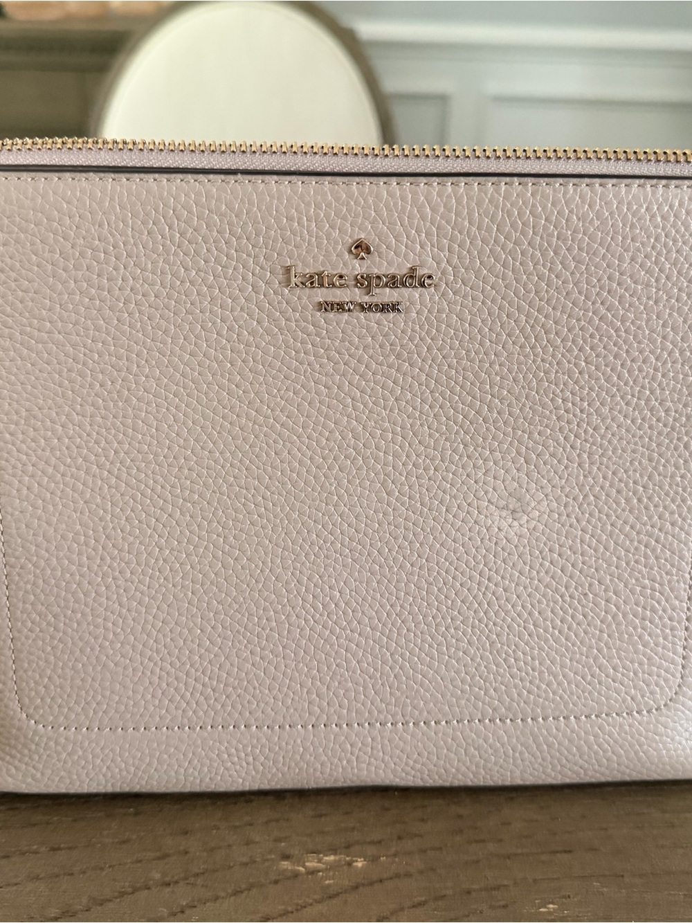 kate spade Pebbled Leather Crossbody Bag in Light gray - Picture 4 of 4